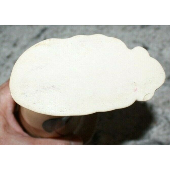 Vintage 1940's Puritan Vase Tan Flowers 6 1/4" tall Rare Find - Picture 6 of 6